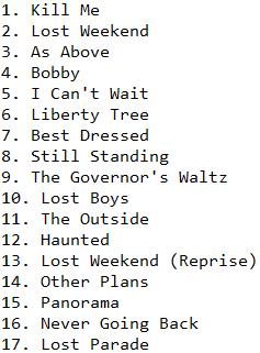 zedrang's tweet photo. Lost Weekend Track Ranking https://t.co/T4e7XH3WZ5