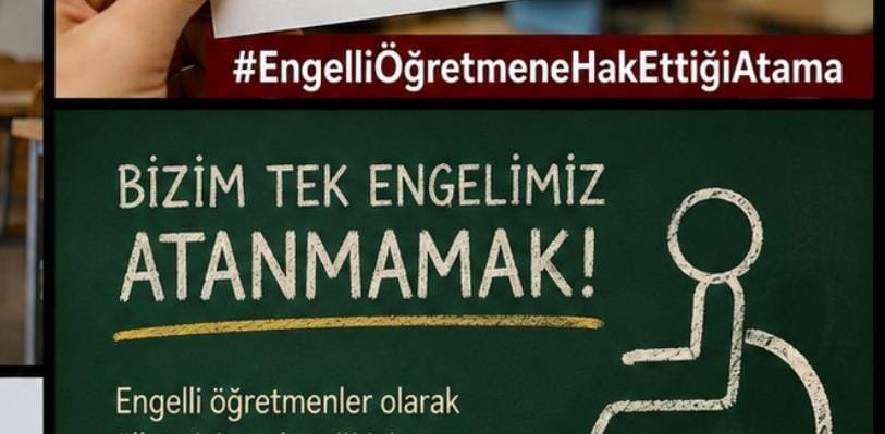 Ebru0109's tweet photo. Engelli öğretmenlerin bekleyişi artık sona ersin. #EngelliÖğretmeneHakEttiğiAtama @RTErdogan @EmineErdogan @Yusuf__Tekin @oktay_saral @_cevdetyilmaz @hasandogan @iletisim @tcbestepe @Akparti @latifselvi42 @kasapoglu https://t.co/1ucAUF4EYU
