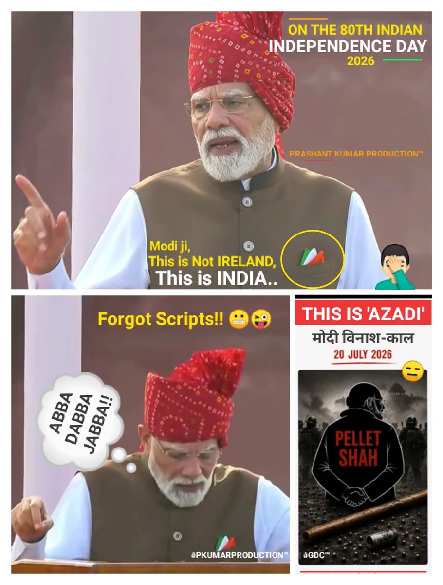 Prashant9668's tweet photo. "Om Narendra Modi Namah" ft. #ModiTemple for #AndhBhakts!! #ScriptedSpeech 🔔✋🏻🤪
.
#80thIndependenceDay '#Azadi' #IndianEducationSystem 🧛🏻♂️| #GenAlphaProtests #LathiCharge #ModiGovtExposed ||🚨 #PKumarProduction™ https://t.co/T2rHoQwYhe
