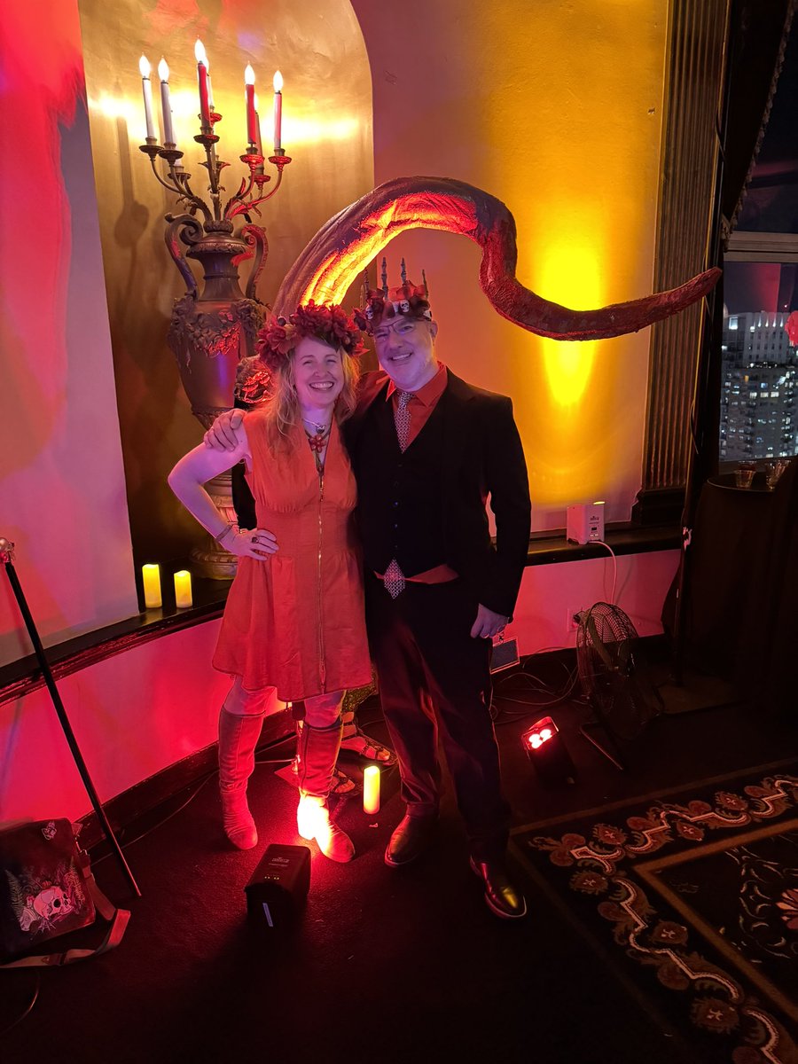PVBrett's tweet photo. Went as Lord Hades to the Eldritch Ball and Waterfire at Necronomicon Providence this weekend with my lady @ShannaGermain as the perfect Persephone. https://t.co/PrgznJbHXr