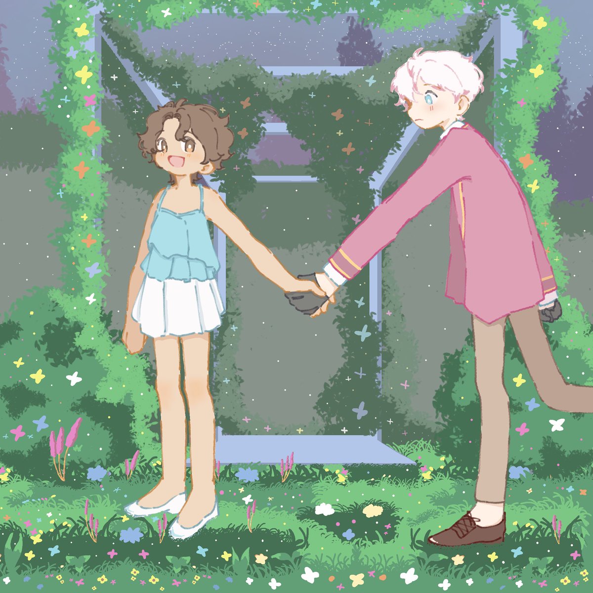 cheesecakee_oo's tweet photo. The outside world is not that scary~
#MysticMessenger #mmray https://t.co/oUatDYl16E