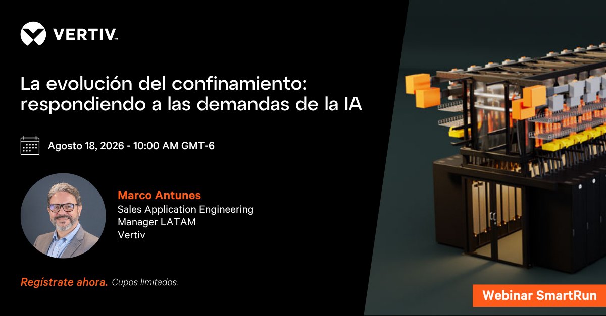 Vertiv_LATAM's tweet photo. Simplifica el camino hacia liquid cooling. Vertiv™ SmartRun integra un enfoque preingenierizado diseñado para facilitar su implementación en data centers de IA.

18 ago | 10 AM (GMT-6)

Conoce más:https://t.co/IbfABgnByL

#VertivSmartRun #DataCenter #IA https://t.co/4FLKrXoS3Y