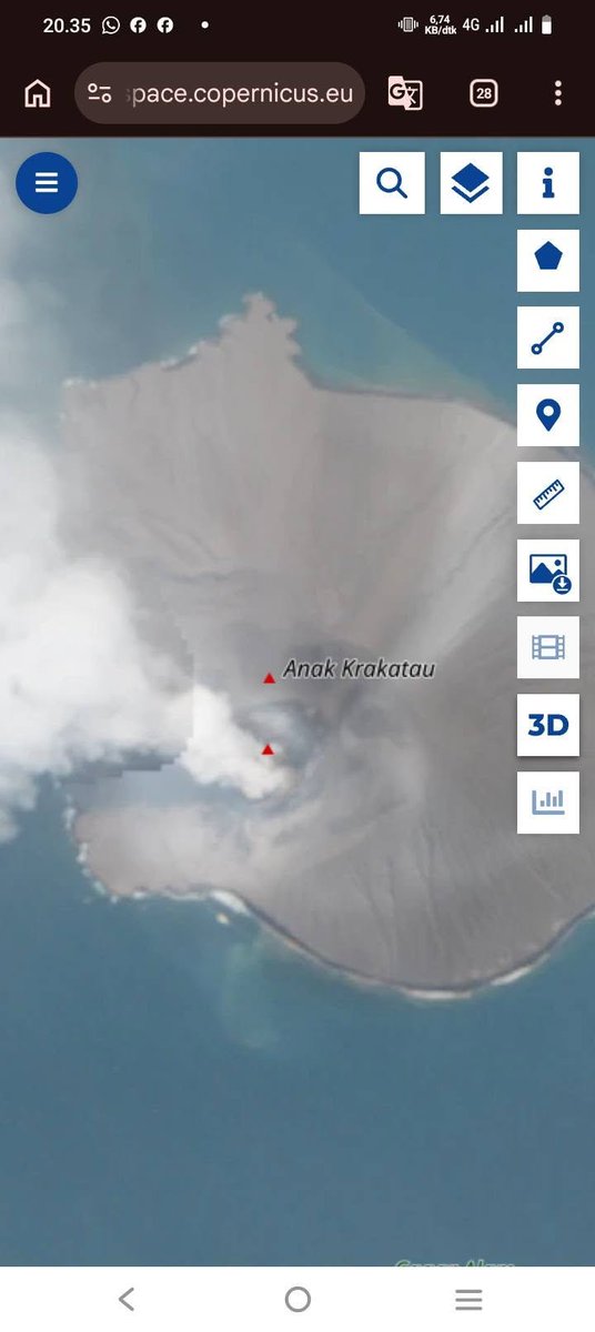 DambaanA's tweet photo. Keadaan si anak Krakatau 

Kami trs monitor seluruh dunia 

Tas siaga ya 

Sang penghancur semakin dekat 

Tekanan pada bumi kita kuat kuatnya 

Siapkah menyambut kedatangan tamu Allah SWT???

Asap kabut panas https://t.co/LNca7L7bER