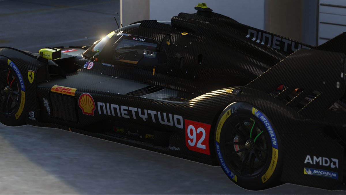 92Cuky's tweet photo. Testing, testing. New visual identity is in the works so you for now we're doing stuff in plain carbon. Some races in next few weeks will still be done in old livery though.
#92Cuky #Ninetytwo #LMU #lemansultimate #simracing #Ferrari499P #hypercar https://t.co/ShNQroPFli