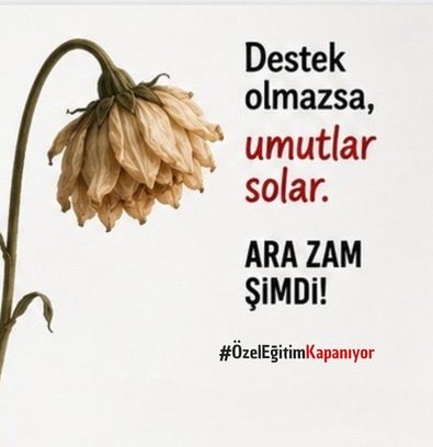 OGUNTAS49's tweet photo. Binlerce özel gereksimli bireyin hayata tutunma mücadelesi özel eğitim ve rehabilitasyon merkezlerinin desteğiyle mümkün. Sahip çıkalım.
#ÖzelEğitimKapanıyor
@RTErdogan @cbsbb @HMBakanligi @memetsimsek @tcmeb @Yusuf__Tekin @tcbestepe @iletisim @EmineErdogan https://t.co/Gi3A3es8se