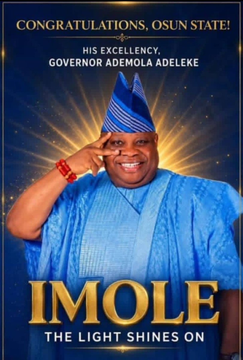 agnesakinleye's tweet photo. Where democracy breathes, the people breathe freely; where democracy is suffocated, even breathing feels like inhaling poison.

Today, you can see democracy breathing in the faces of the people of Osun State. https://t.co/oJYjH6jlC0