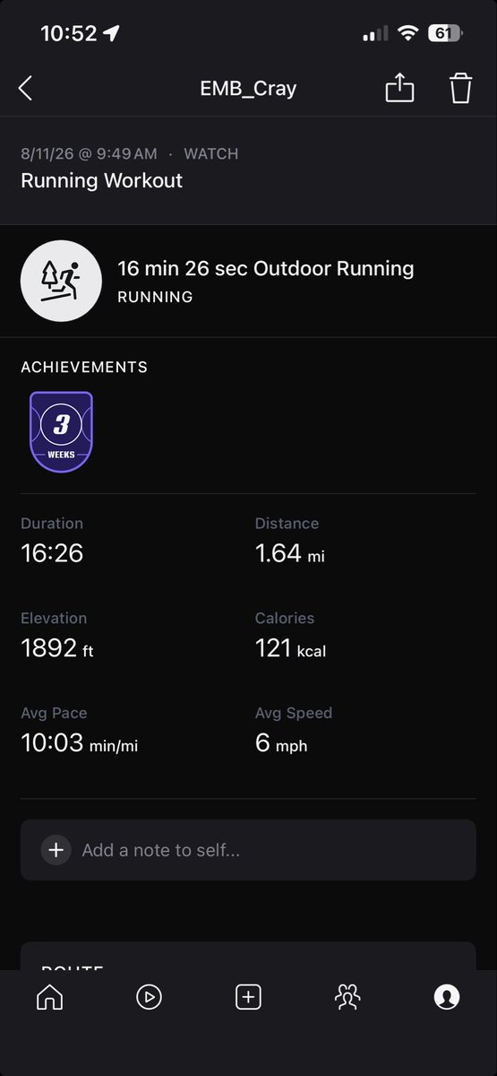 lilly_bifulco29's tweet photo. A few runs from vacation I took with my mom. The images are readings from her watch (so calories and heart rate differ, but mileage and pace is pretty much the same) https://t.co/dXAJUHncqy
