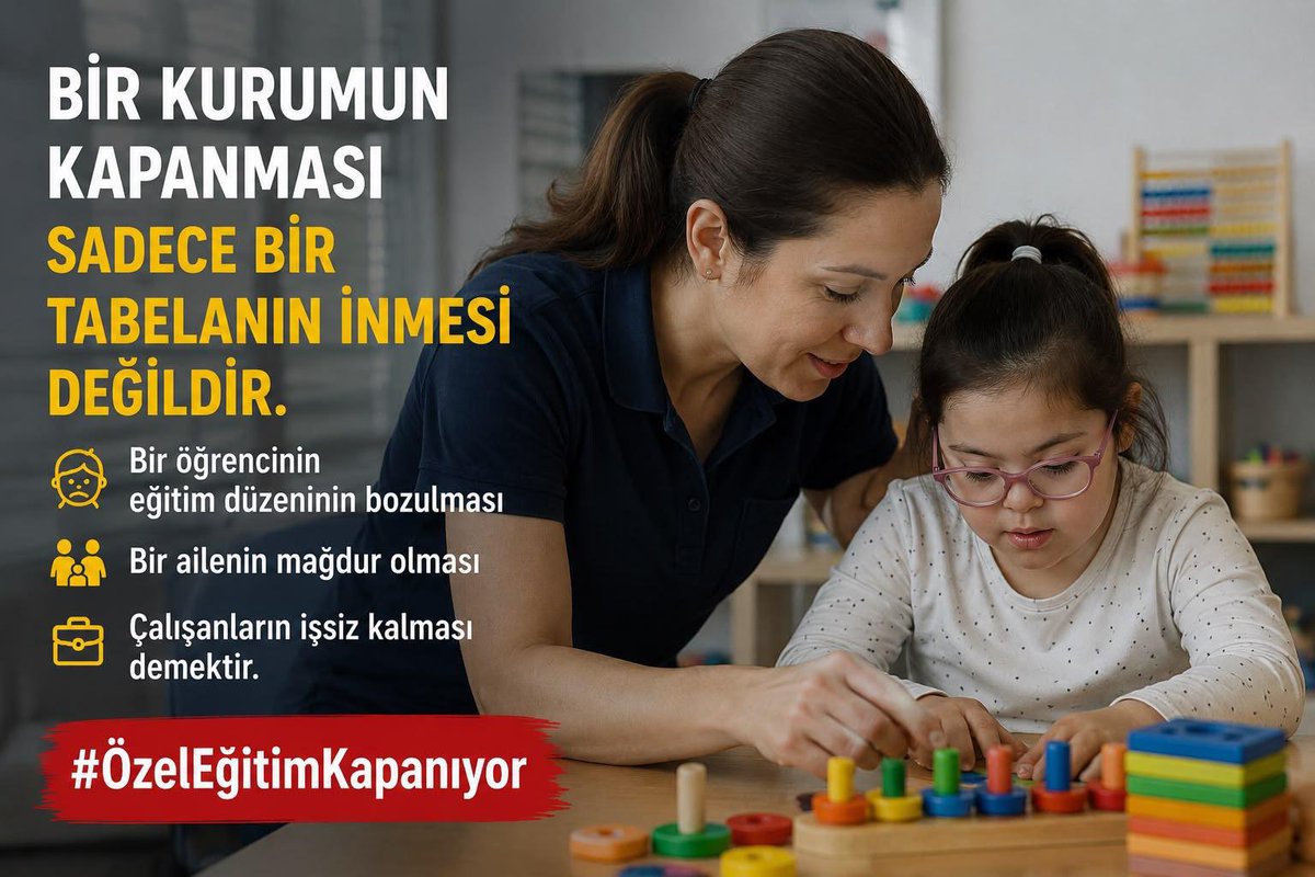 YusufErtas65_'s tweet photo. #özeleğitimkapanıyor
@RTErdogan 
@EmineErdogan 
@Yusuf__Tekin 
@memetsimsek 
@meb
@HMBakanligi 
Özel çocuklarımız bizlere bizim ise sizlere ihtiyacımız var..Destek olun lütfen.. https://t.co/3Kz4TM1XRo