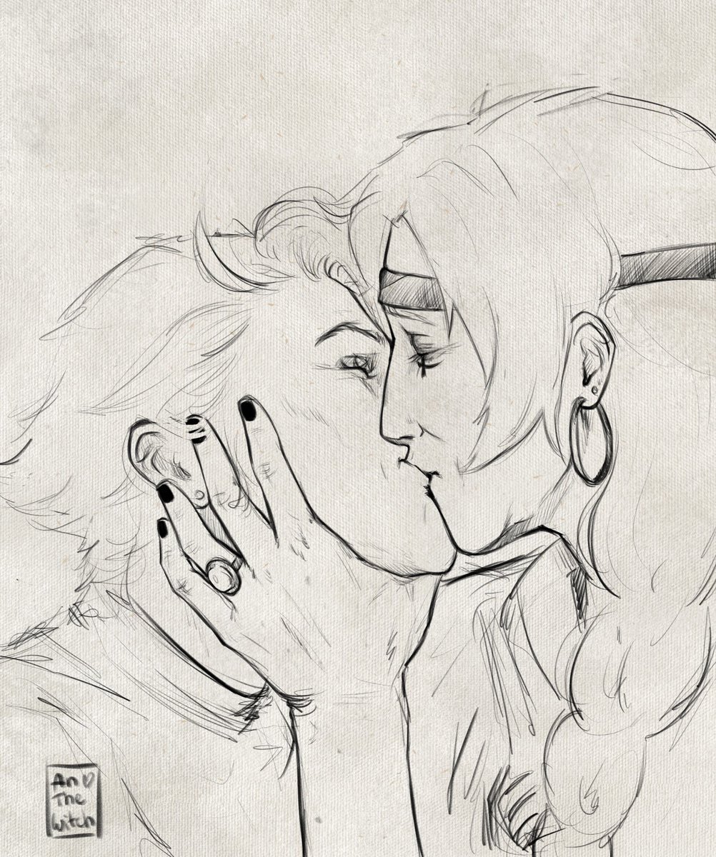 anthewitch's tweet photo. i sketched it in February and still couldn't figure out what to do with it so here's old women yuri sketch!
#moirana #anamoira #overwatch https://t.co/tITFFwsWDA