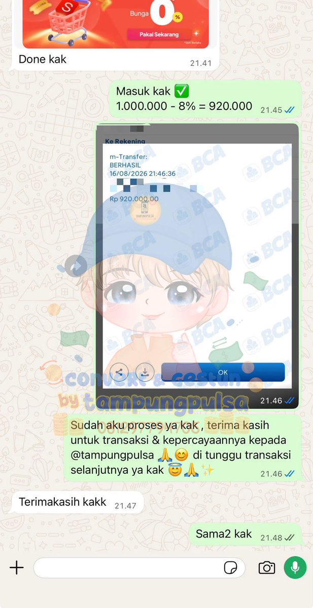 affvcient's tweet photo. lagi cari jasa gestun yang trusted &amp; cepat ? disini jawabannya ! 🥳

kenapa harus gestun di tampungpulsa (?)

💰 trusted since 2015 with 30.000+ testi
💰 avail semua paylater
💰 pencairan instan

info lebih lanjut di bio ! ✅✨ https://t.co/HX30VyAphq