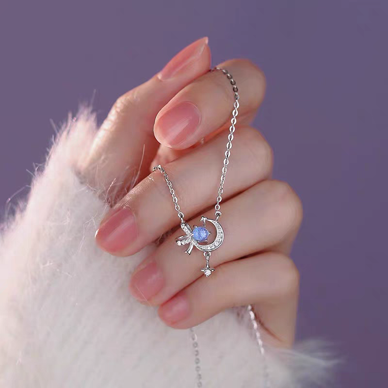 awhadic's tweet photo. This exquisite product is suitable for you, check whether you like it or not >> 1pc 999 Sterling Silver Diamond Moon Star Bow Pendant Necklace, Delicate Sweet Style, Perfect For Daily Wear &amp; Valentine's Gifts https://t.co/qH97ygWLF1 https://t.co/YOwmMejb8I
