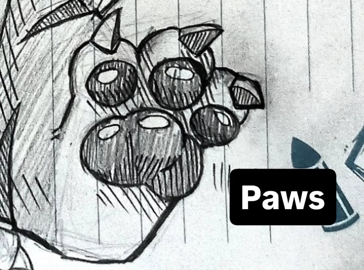 MoonsyFishron's tweet photo. Moon big paws https://t.co/3NQXngYwEB