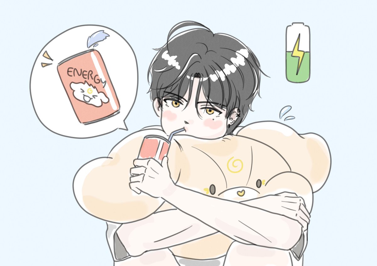 Creamu_cheez's tweet photo. #HooRang_art
에너지 충전 중⚡️ https://t.co/flmomBD5GB