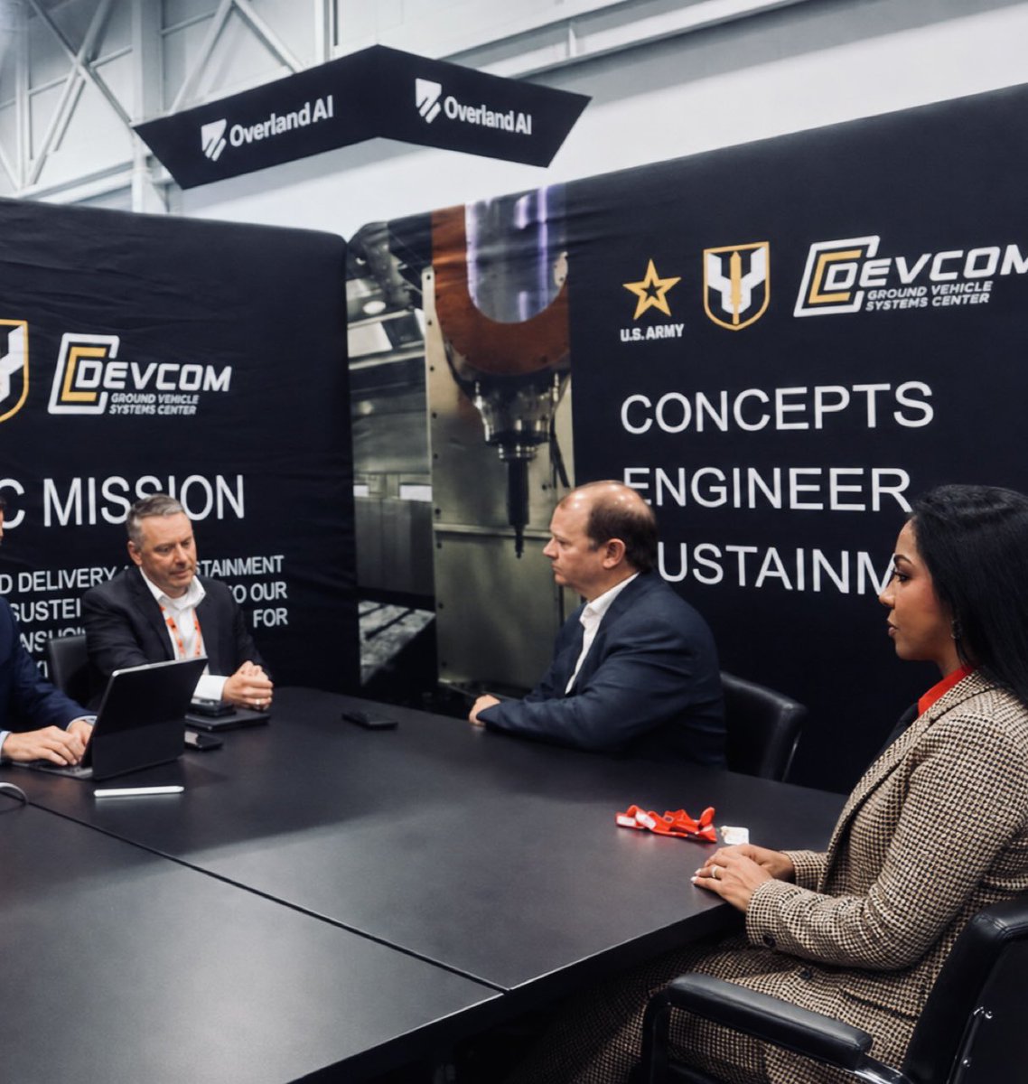 Axel_Cooley's tweet photo. What an honor to coordinate the media efforts between the US Army, NDIA Michigan and GVSETS as the world discovers the importance of Michigan to the Department of War. Over 60% of all systems that our warfighters drive or carry is managed in this state. Here we are with @CNBC. https://t.co/PlvEN7Jv35