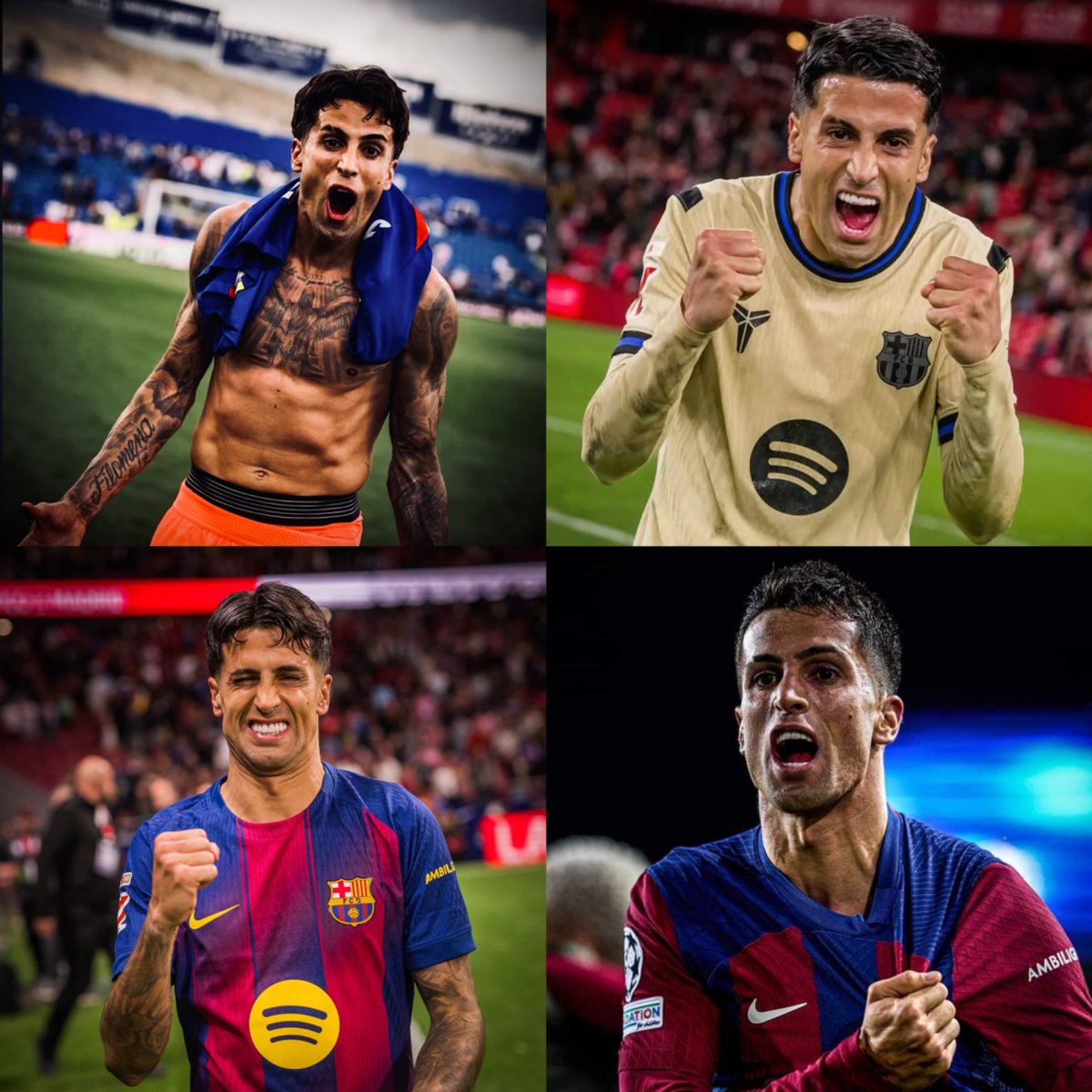 CrewsMat10's tweet photo. João Cancelo has never been a permanent Barça player until now, yet there are few who love the club as much as he does. https://t.co/KbKoWCMYDI