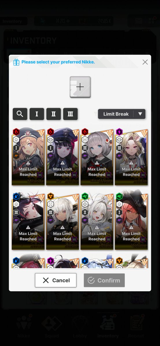 Enigminator's tweet photo. @TheSoulRequiem2 Same, but I need to max core Moran first. I'm only 1 away now thanks to this. https://t.co/ni0VN6cKWz