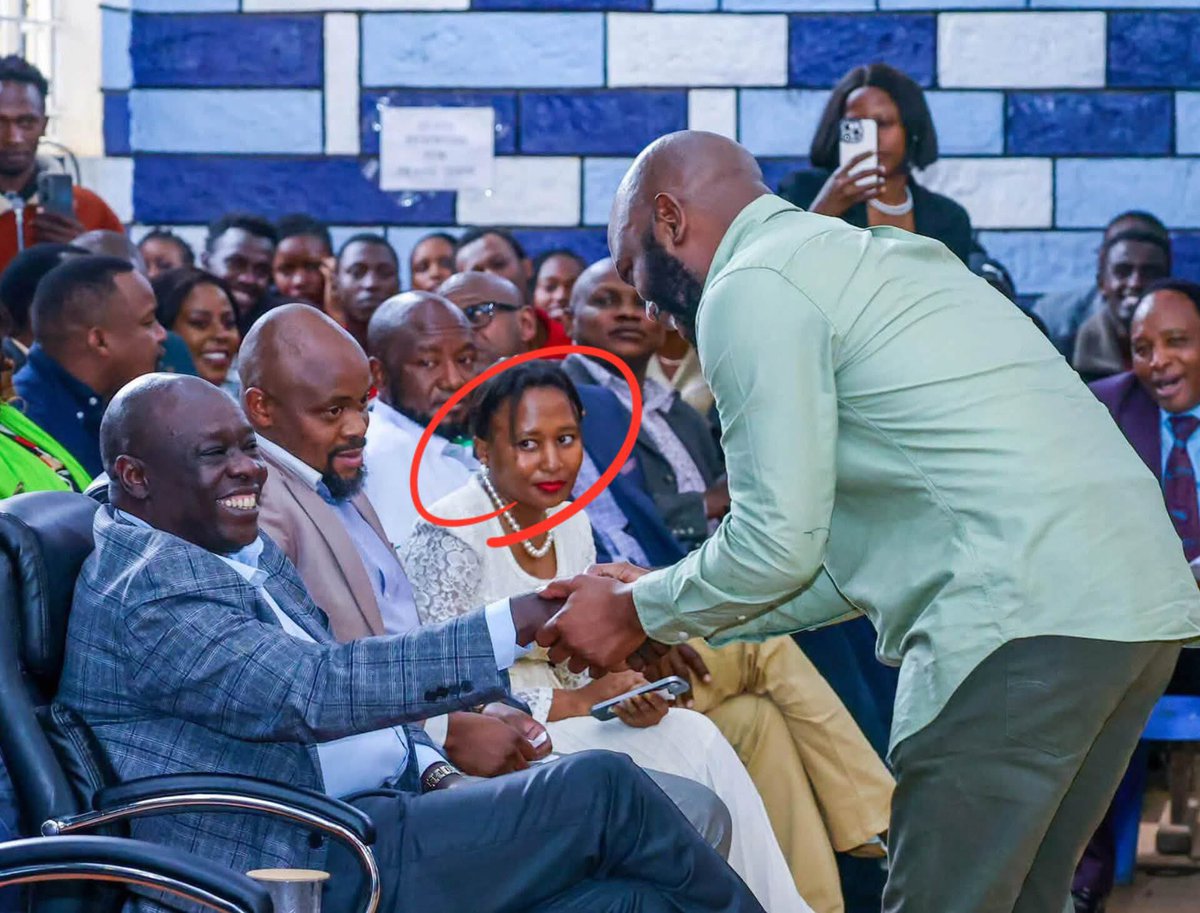 Naomikibandi's tweet photo. Look at Gacheri when Kagombe is greeting Gachagua,that’s how MLIMA are looking at these visitors from UDA. https://t.co/h4jRv9im0r