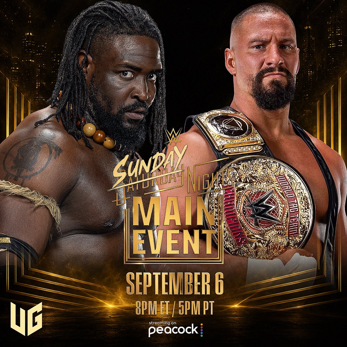 WrestleGraphic's tweet photo. برون بريكر X أوبا فيمي

صراع المستقبل بين اثنين من أبرز نجوم الجيل الجديد.

مواجهة منتظرة قد نراها في عرض Sunday Night Main Event.

#WWE | #SNME https://t.co/KRz4w5caYE