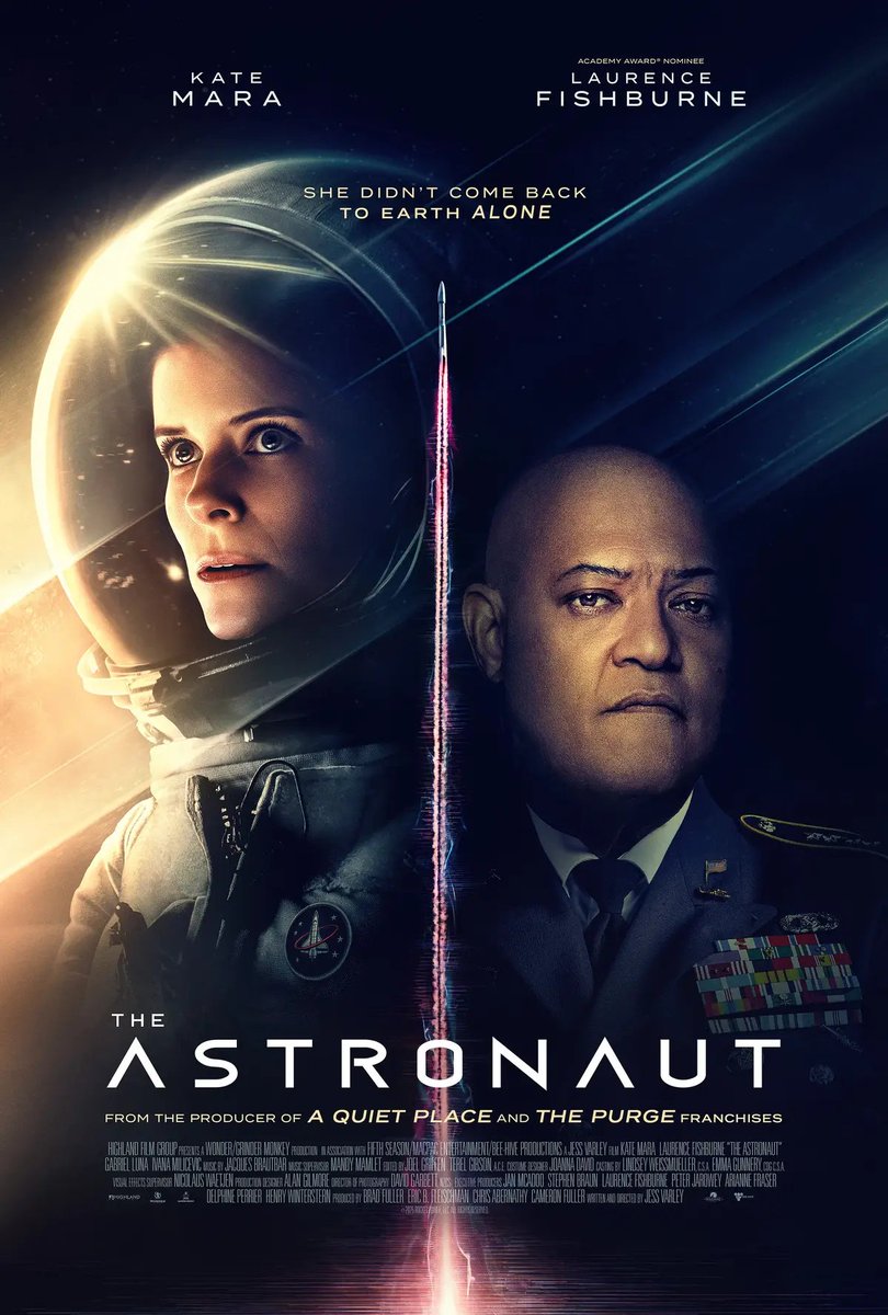 WaldorfStories's tweet photo. The Astronaut (2025)
Rated: NR
Director: Jess Varley
Cast: Kate Mara, Laurence Fishburne, Ivana Miličević, Gabriel Luna, &amp; Scarlett Holmes
Rating: 2.5/5⭐️
#Hulu #Aliens👽 #MovieReview #FirstTimeWatching #movienight📽 https://t.co/eGNOGiJvVQ
