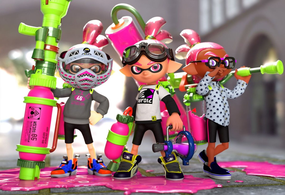 SwitchySh4rky's tweet photo. I just learned that these splatoon renders were officially made by nintendo-

This whole time I thought they were fan renders 😭 https://t.co/uHXVCFN5Kl