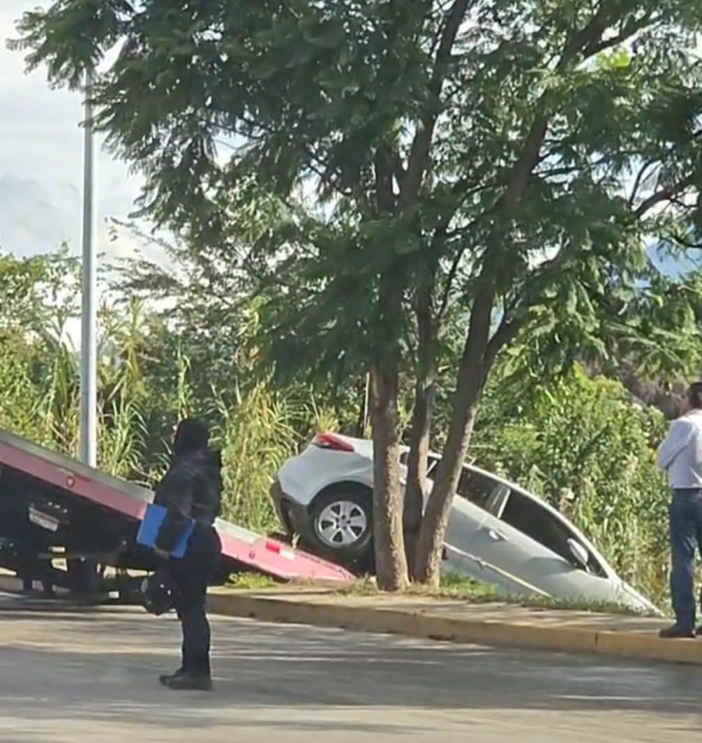 ImparcialOaxaca's tweet photo. 🚨🚗 ¡AL RÍO ATOYAC!
Un automovilista perdió el control de su unidad y terminó en la ribera del río, en jurisdicción de San Jacinto Amilpas.
🚔 La Policía Vial Municipal acudió al sitio y retiró el vehículo con apoyo de una grúa.
Vía: Redes sociales
#RíoAtoyac #SanJacintoAmilpas https://t.co/Lxi9bO7rCo