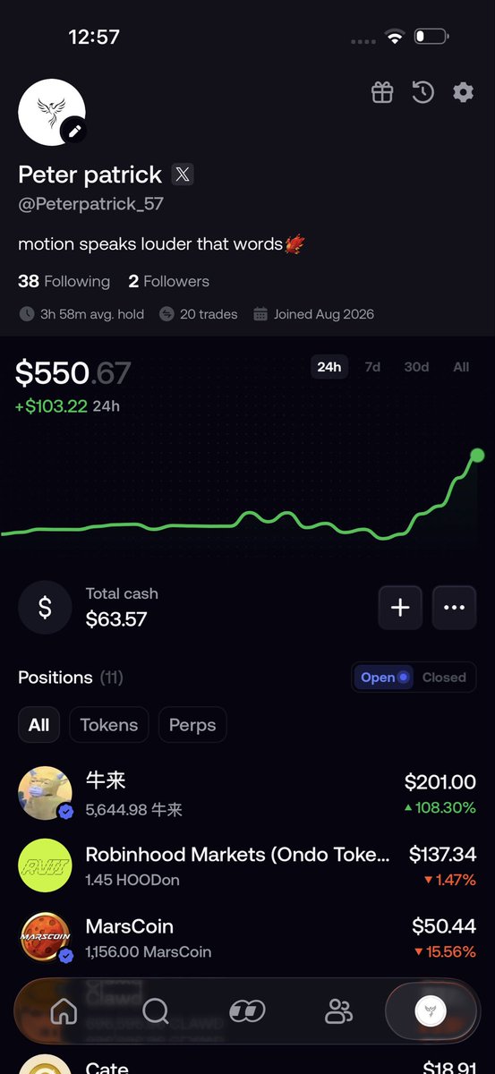 Peterpatrick_57's tweet photo. Started trading today with $300, no knowledge, no tutor, just motion. https://t.co/Ry1zgtjl52