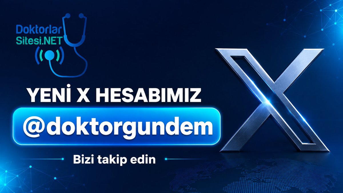 doktorgundem's tweet photo. 📢 Yeni X hesabımız: @doktorgundem

Önceki hesabımızda yaşanan teknik sorun nedeniyle X hesabımızı yenilemek durumunda kaldık.

Doktorlar Sitesi, aynı isim ve içerik çizgisiyle burada @doktorgundem hesabında.

Bizi yeniden takip edip bu duyuruyu paylaşarak destek olabilirsiniz. https://t.co/IanFWdZdMH
