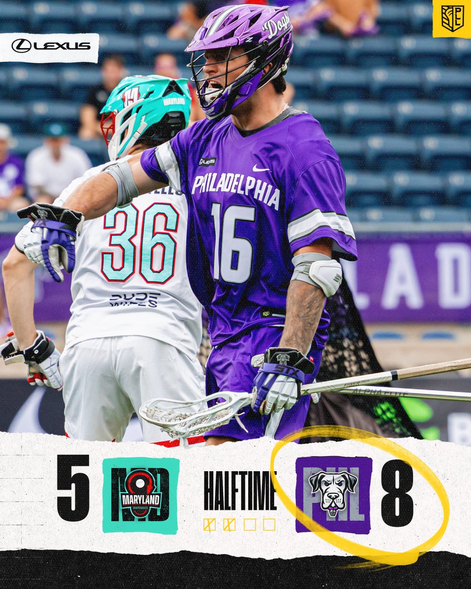 PremierLacrosse's tweet photo. The Dogs are running the park. 🐶. 

Catch the second half LIVE on @ABC! 📺 https://t.co/8o37pOLz2o