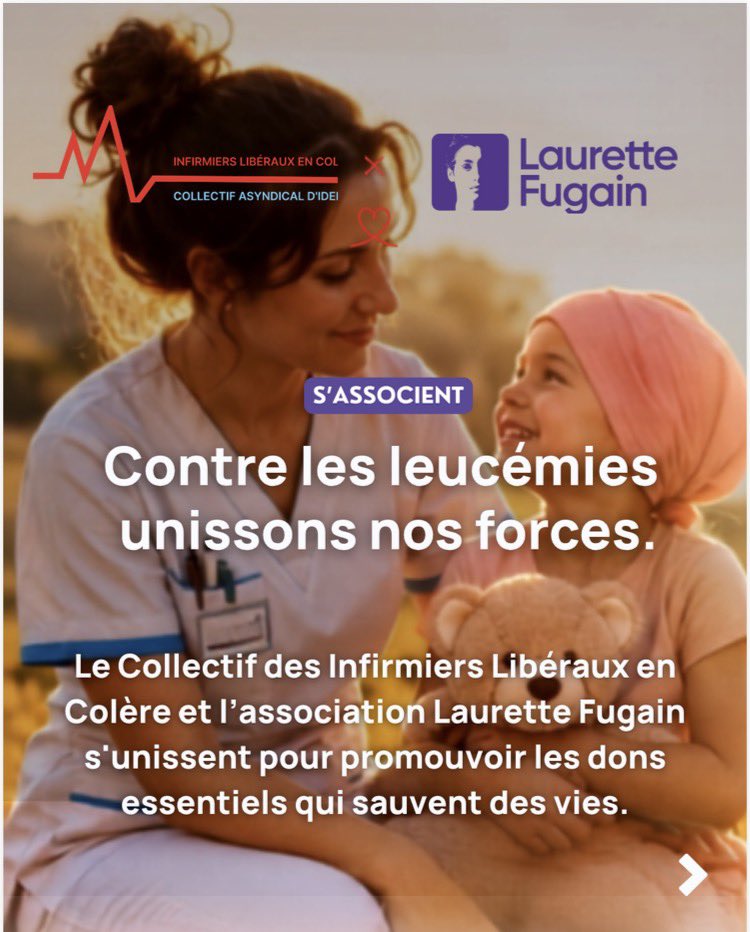 Idelencolere's tweet photo. 💜 Le Collectif Infirmiers Libéraux en Colère  et l’association Laurette Fugain s’associent pour rappeler l'essentiel : 𝐩𝐞𝐧𝐝𝐚𝐧𝐭 𝐯𝐨𝐬 𝐯𝐚𝐜𝐚𝐧𝐜𝐞𝐬, 𝐨𝐟𝐟𝐫𝐞𝐳 𝐩𝐥𝐮𝐬 𝐪𝐮'𝐮𝐧 𝐬𝐨𝐮𝐯𝐞𝐧𝐢𝐫, 𝐨𝐟𝐟𝐫𝐞𝐳 𝐥𝐚 𝐯𝐢𝐞 !
Parce qu’1 don peut sauver jusqu’à 3 vies et 10 000 dons de sang sont nécessaires chaque jour.
Derrière chaque don, il y a une personne malade, une famille, un espoir.
Don de sang, don de plaquettes, don de moelle osseuse : chacun de ces gestes peut faire la différence.
Aujourd’hui, nous lançons cette campagne pour informer, mobiliser et rappeler que la solidarité est une force immense face à la maladie.
👉 Soutenez les dons de vie: https://t.co/bYBDytMwGw
💬 Parlez-en autour de vous !

#LauretteFugain  #CILEC #Leucémies #DonDeVie #DonDuSang #DonDeMoelleOsseuse #Solidarité