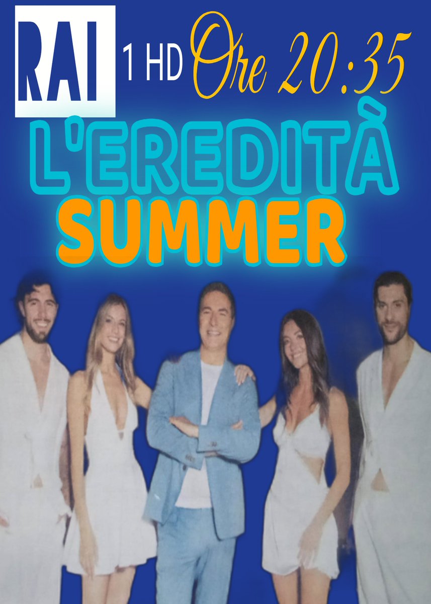 gianlu_79's tweet photo. Stasera tutti davanti alla 📺 su @RaiUno per seguire :
@Tg1Rai
#LEreditàSummer 🏖️⛱️🌊🏄🏻🏊🏻con @marcoliorni @GretaZuccarello #LindaPani @AmedeoMonzo #GabrieleRiccio @LEredita
#StaseraPippoBaudo #STASERAPIPPOBAUDO #PippoBaudo @FrancescoValit2
@SpecialeTg1 https://t.co/AJdi2JAOtz