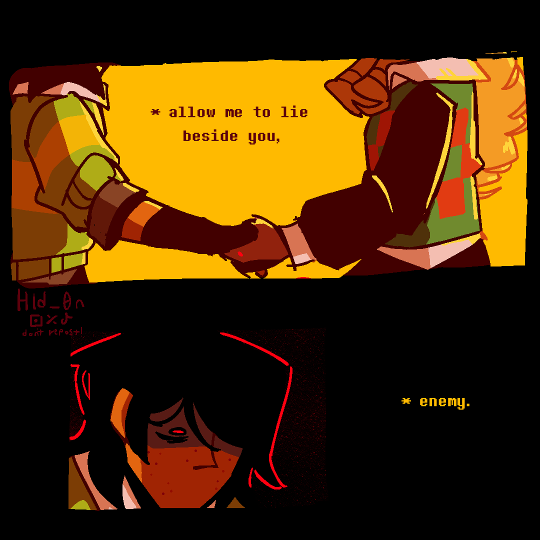 hld_0n's tweet photo. #deltarune c5 snowgrave #kriselle
(but not romantic, it's complicated) 

enemy (1/2) https://t.co/fbxRTrkFLx