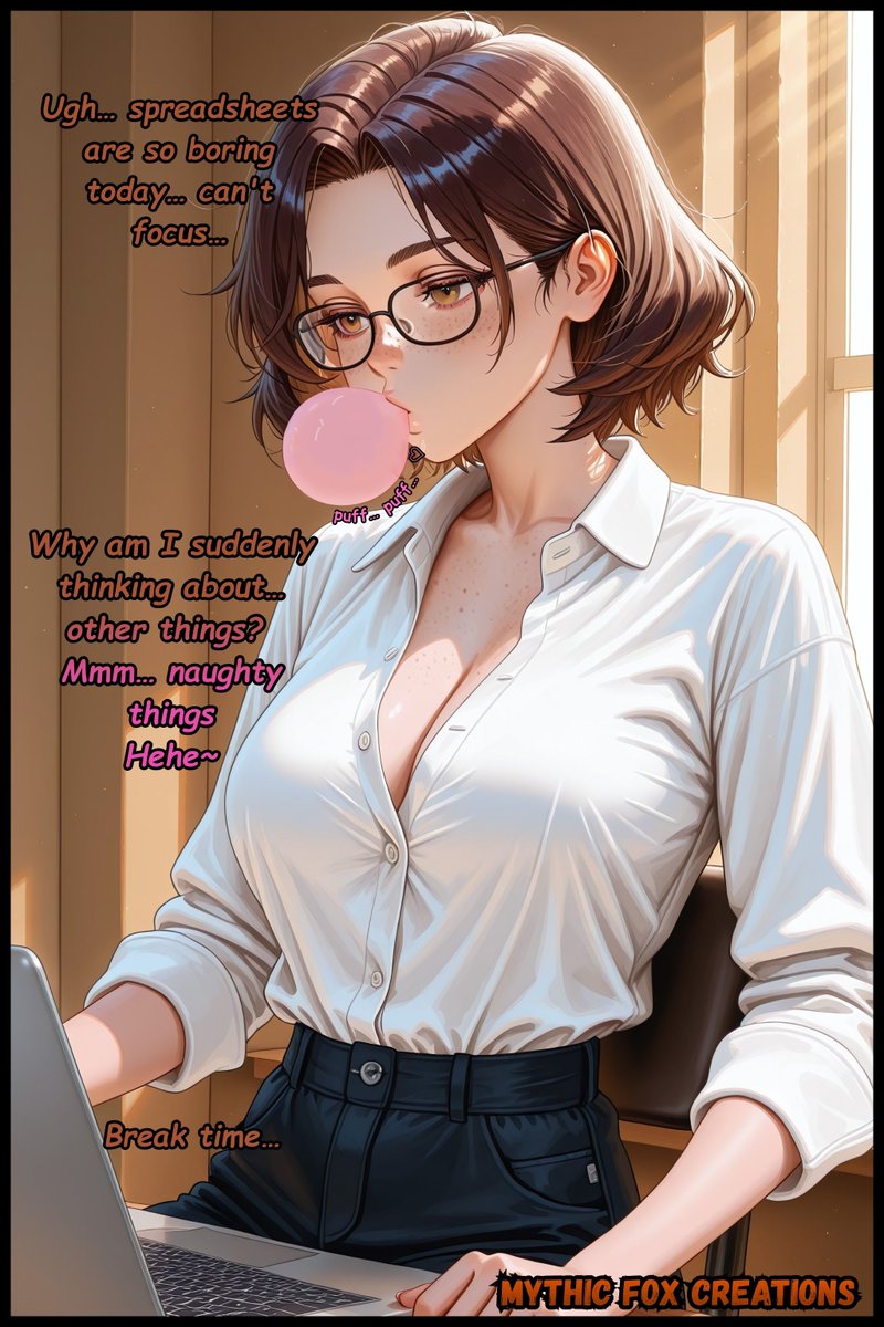 FMythic26228's tweet photo. Chloe and Bubblegum Bliss | 10-13
Her bra feels tighter. Her shirt is suddenly a lot more… interesting.
Day 2 is already showing results
Full uncensored comic on Patreon &amp; DeviantArt https://t.co/UN4TrcEJ1V