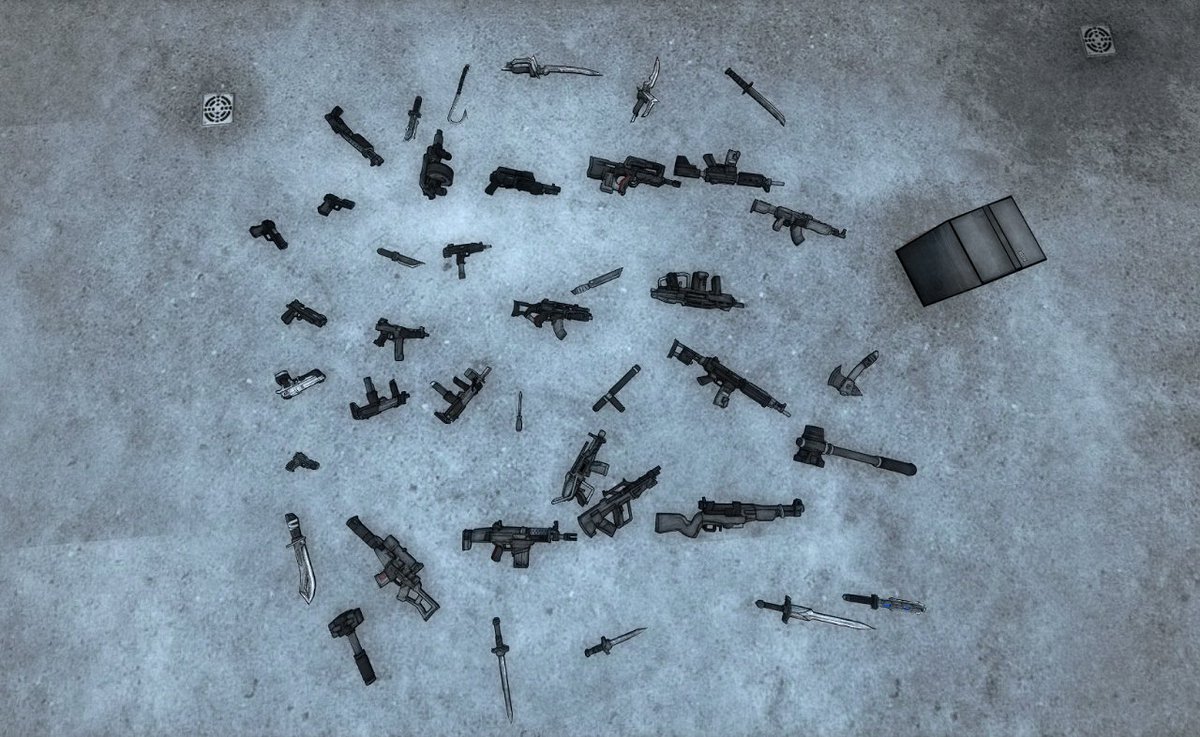 DamnedManyTimes's tweet photo. Well, after many months of slaving away in Blender, I decided I can finally publish my weapon model replacement mod for M:PN. So here it is! Go get it! Just remember it can't be used alongside other replacement mods.
https://t.co/y3puCoaqGH

#MadnessProjectNexus #madnesscombat https://t.co/e1fdoevwB5