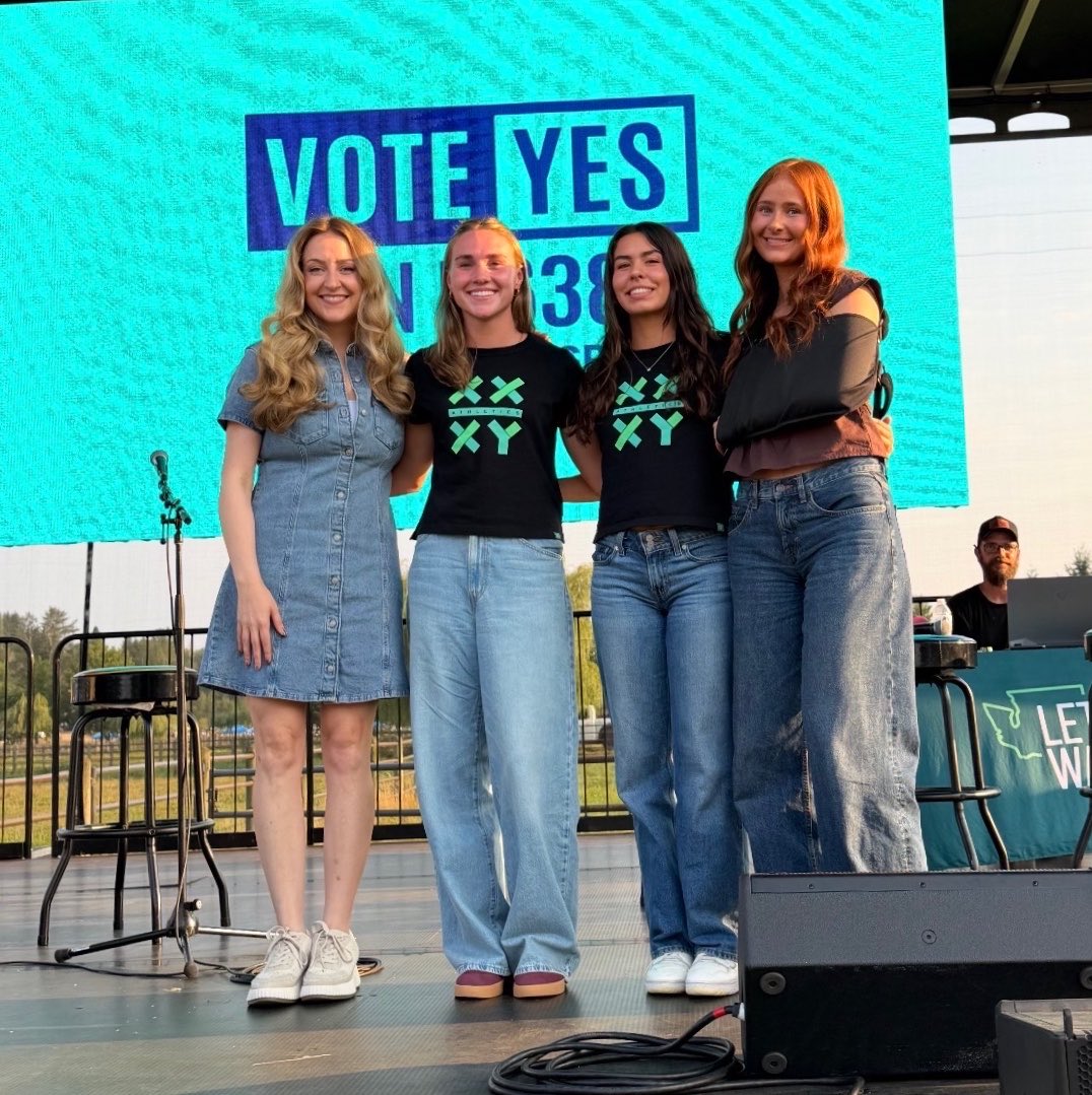 BrandiKruse's tweet photo. Fight for them as hard as they are fighting for themselves! VOTE YES WASHINGTON. Do it for the girls – do it for truth and sanity. https://t.co/OyM2dfYsJO
