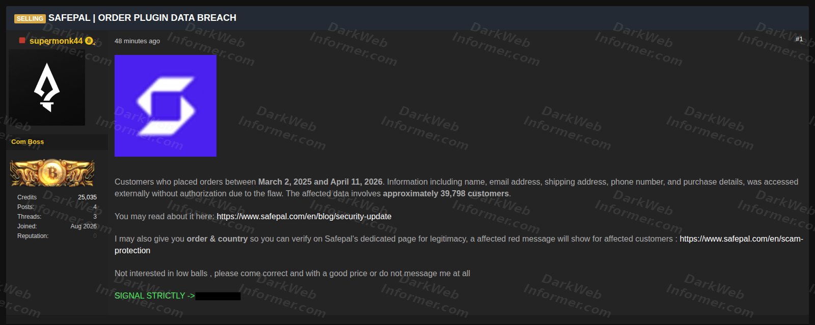 Dark Web Informer (@DarkWebInformer) on X