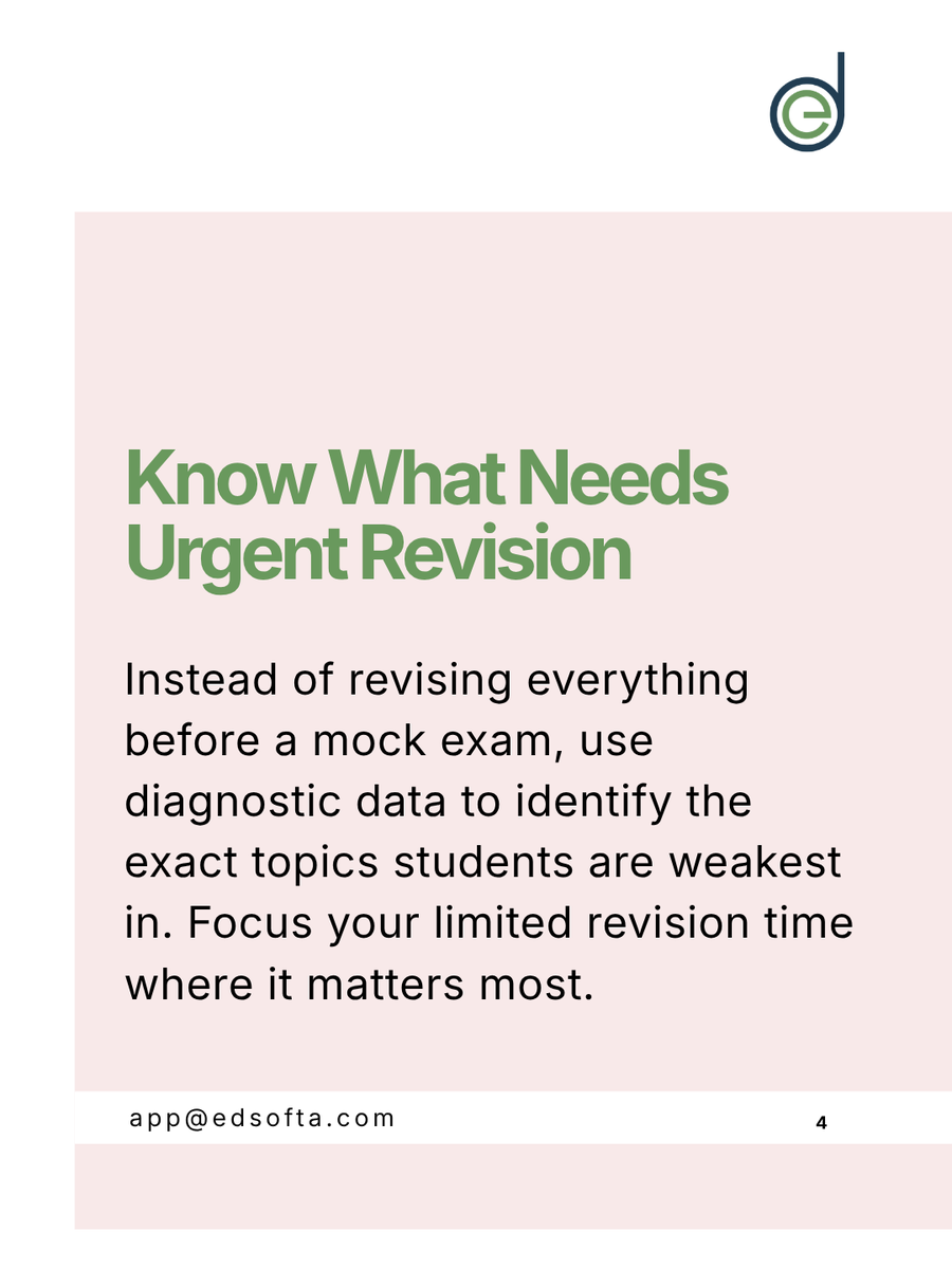 EdSoftaApp's tweet photo. CBT scores shouldn't just be recorded and forgotten.

Look for patterns. Which topics are students consistently missing? Those are your revision priorities.

Use EdSofta UTME CBT data to decide what to teach next.

Teach from evidence, not assumption.

#EdSofta #CBT #Education https://t.co/4kPBx58Yuw