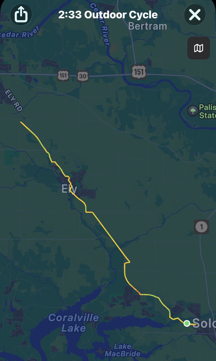 xrayanneiowa's tweet photo. 20.41 miler. Humid and a little sun. #optoutside https://t.co/1ySKMSOzih
