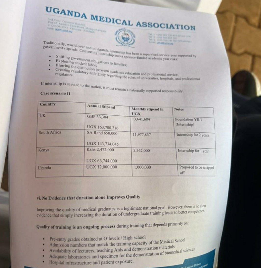 MakoomaJoseph's tweet photo. The patriotic leaders in uganda sitting in ACs tell us to work for posho and beans. Respect the medics just like other countries https://t.co/QbTM0iRIYI
