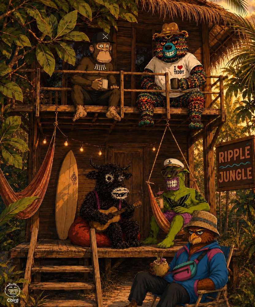 The_Alt_Oracle's tweet photo. The longer you’re around the XRPL, the more it starts feeling like one big weird neighborhood. 😂🌴 https://t.co/FXVP0AYCRy