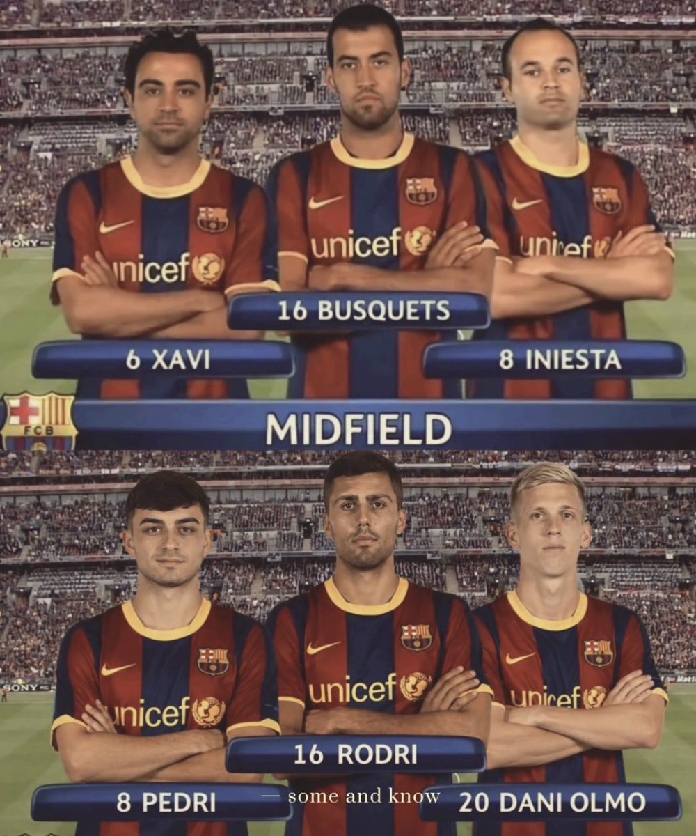 BarcaBanterX's tweet photo. @FabrizioRomano Barca have been blessed with two world cup winning midfields
Best club in the world for a reason https://t.co/hPZeuYIIpC