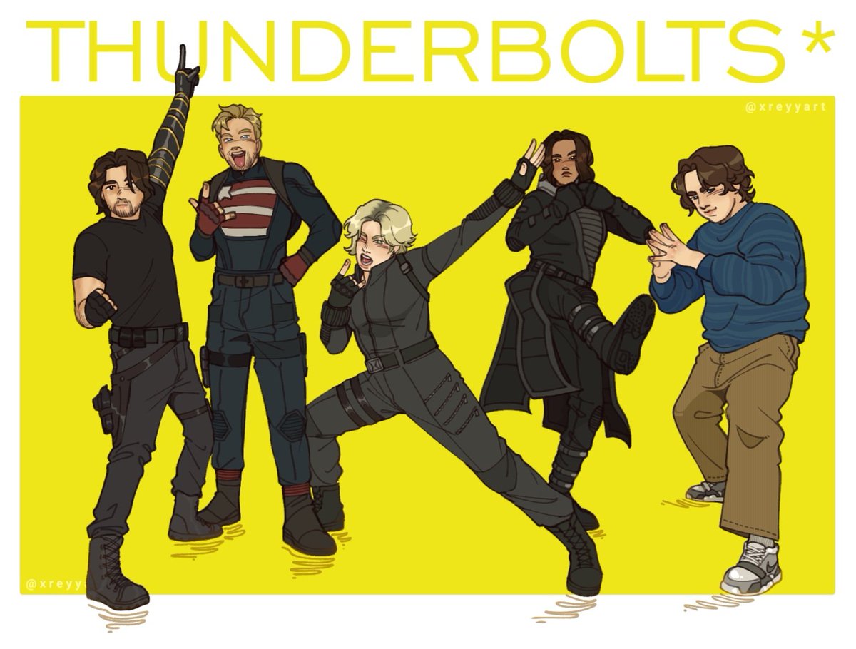 xreyyart's tweet photo. Look at my new avengers dawg I’m going tf to die 😭💔🕊🙏🙏
#thunderbolts #newavengers https://t.co/PaLsKWsAS3
