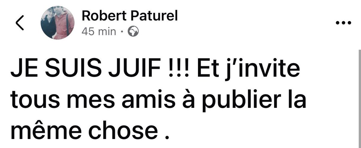 SJallamion's tweet photo. Je suis juif ! https://t.co/1qmtrzQkwr