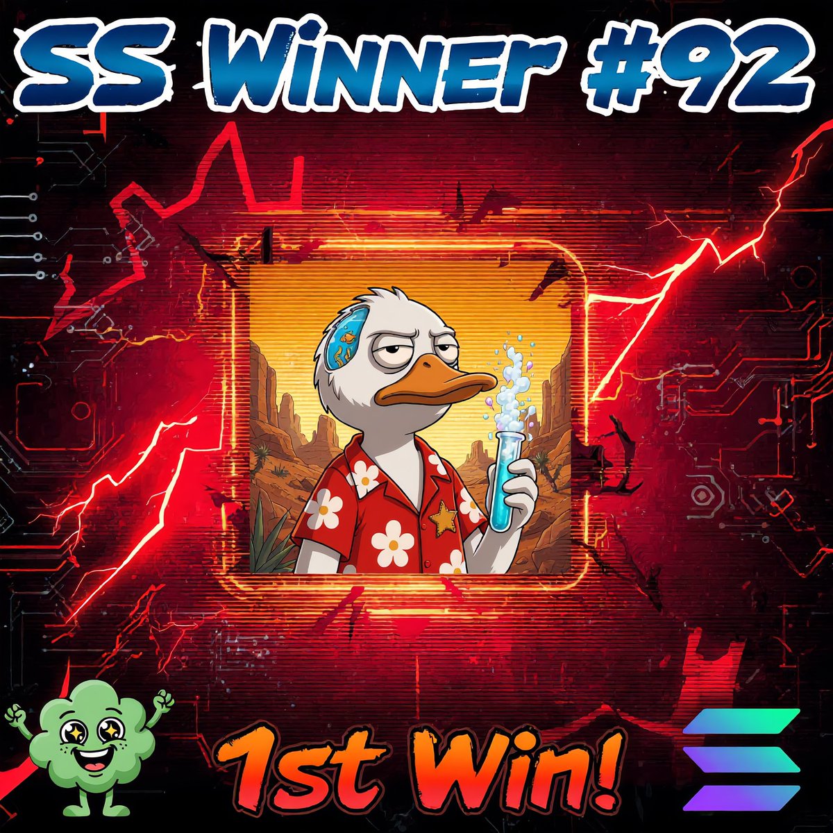 CryptoSmurf44's tweet photo. SMURF SPOTLIGHT V2 WINNER! Day 92
🔴 1st Win 🔴

Congrats to @israelitess_

Winner Requirements:
✅️ Follow @israelitess_
✅️ Follow @fartkmmonsolana
✅️ Like, RT, &amp; Comment
✅️ Be original and authentic

EVERY 2 TIMES you win, you also win $50 in $SOL. New winner every 24hr. https://t.co/T4Cq6kNnIJ