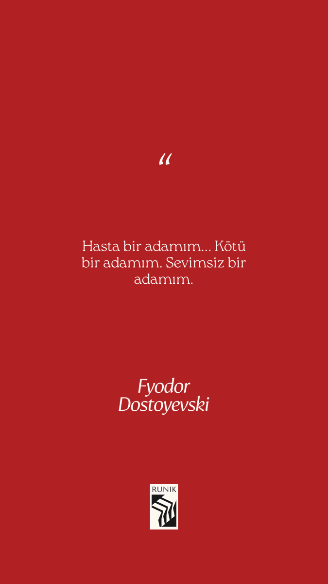 RunikKitap's tweet photo. 1849'da idam mangasının önüne çıkarıldı; ceza son anda sürgüne çevrildi. Dört yıl Sibirya. Dostoyevski oradan tek kitapla döndü. #RunikKitap #Dostoyevski https://t.co/vQyuyWOWn5