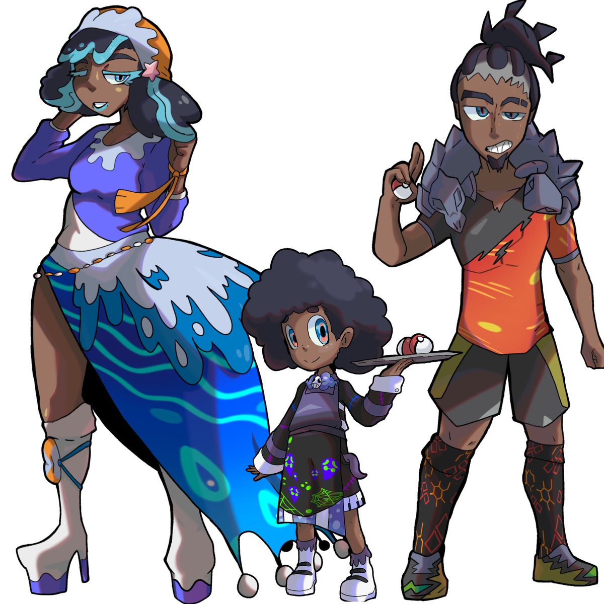 GabrielLim56726's tweet photo. Os líderes de ginásio do tipo água fantasma e dragão são irmãos
Família Oliveira.
Mali, Lima, Marcos
O que eu devo desenhar com eles?
#OC #pokemonart #Pokémon #Brasil #fekemon https://t.co/ykzObU67cb