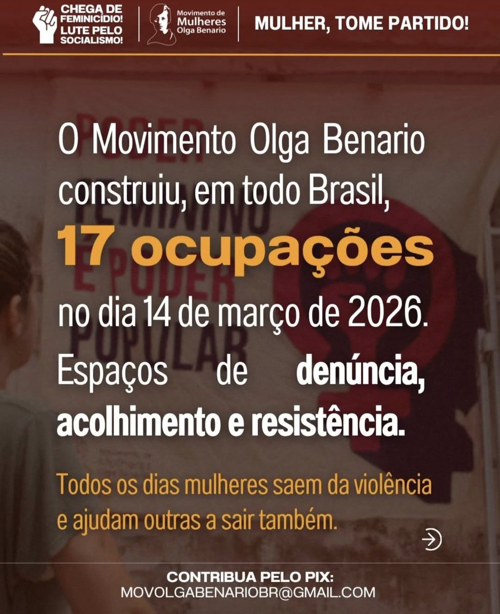 JhopeNews_'s tweet photo. 🔂 O Movimento de mulheres Olga Benario financia espaços para salvar mulheres vítimas de violência. https://t.co/wnA00dAFid