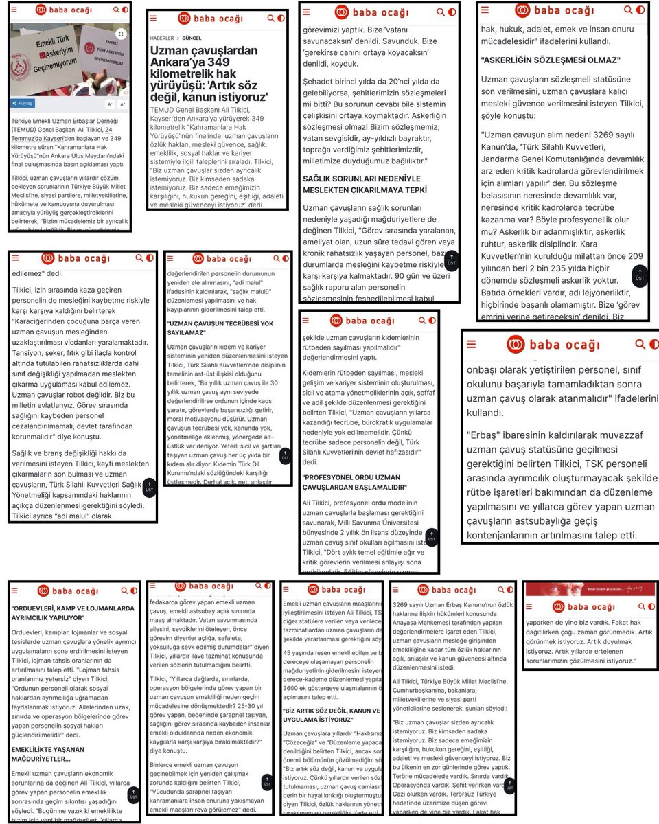 alitilkici38's tweet photo. https://t.co/gPR75fwepH’ye, Uzman Çavuş camiamızın haklı mücadelesine göstermiş olduğu duyarlılık ve verdiği destek için teşekkür ederiz.

Kamuoyunun doğru bilgilendirilmesine katkı sunan haberleri için https://t.co/gPR75fwepH’ye şükranlarımızı sunuyoruz.

📌 Haberi okumak için link: https://t.co/uUtOdyK8oE

🇹🇷 Uzman Çavuşlar olarak haklarımızı alana kadar mücadelemiz devam edecektir.
#UzmanÇavuş
#KahramanlaraHakYürüyüşü
@TEMUD_2024