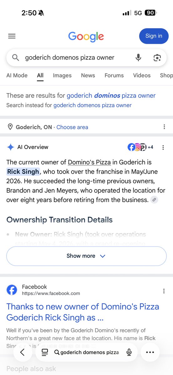 MarkWill34553's tweet photo. What happened to all the white youth that had jobs at domino’s Pizza in Goddard Ontario. It would appear they all were replaced with Indians  after the new ownership took over that is Indian.  #canada @TheMenzoid @CPC_HQ @RebelNews_CA @ezralevant https://t.co/0JZd4BMNnu