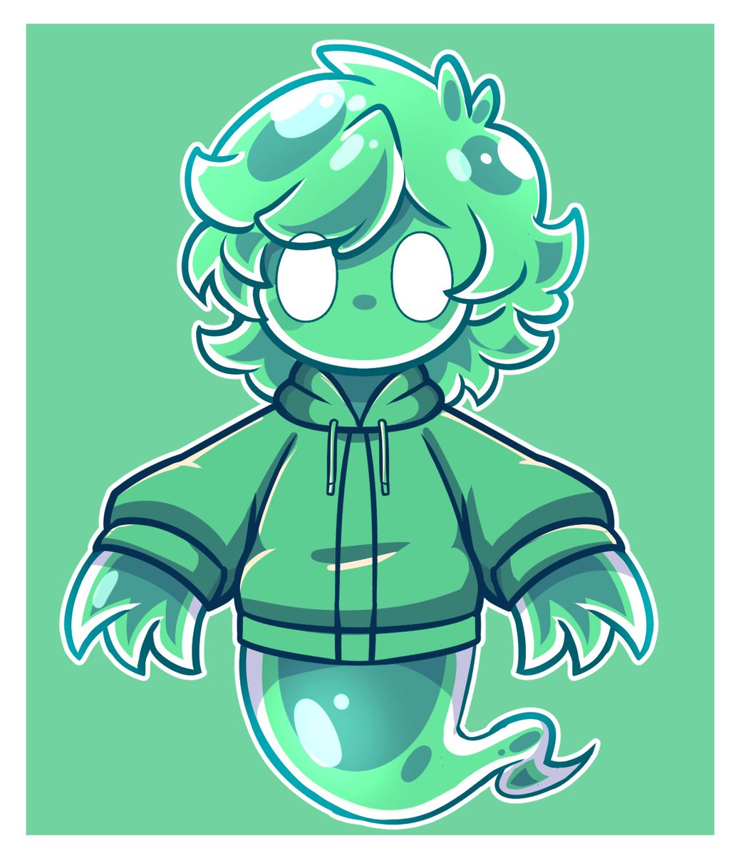 Boo__VT's tweet photo. Base Green Boo Art for a reference!
If you want to draw them, feel free to! Use #BooArt so that I can see all of it! (No NSFW please, for now at least.)
I'm also using #BooStream and #BooClips for streams if you wish to share funny moments. Yay! https://t.co/6YWdnlpajg