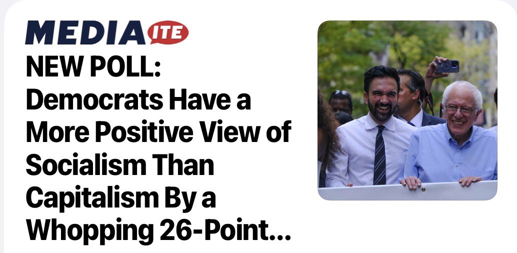 SenFettermanPA's tweet photo. The Democratic Party is becoming the party of socialism.

58% view socialism positively.

50% view capitalism negatively.

I’m a proud free market capitalist.

This is lunacy. https://t.co/i88gX2VWXF